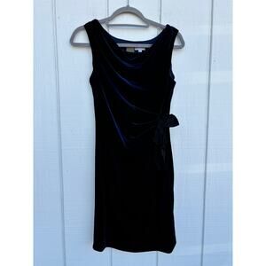 Taylor for A‎ Pea In The Pod Velvet Mini Dress, Formal, Blue, Sz S